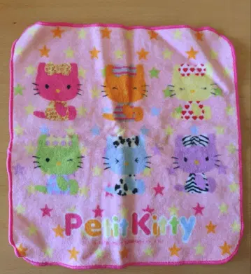 [레어] PetitKitty 키티 헬로키티 레트로 헤이세이 희귀 손수건