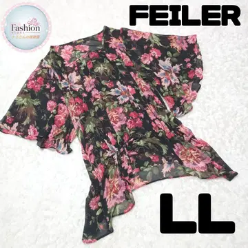 FEILER 페일러 드로스트 쉬폰 튜닉 플레어 슬리브 LL