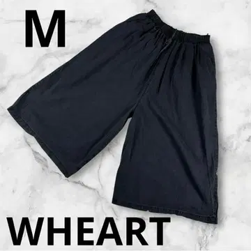 [ WHEART ] 여성용 가우초 팬츠 데님 블랙 M