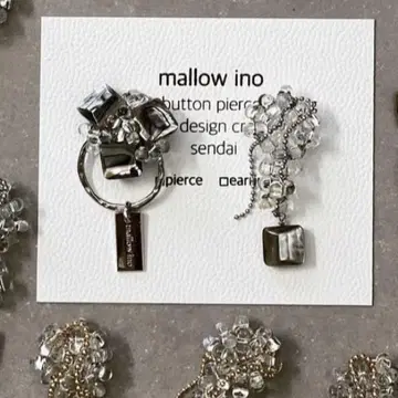 mallow ino 귀걸이 ice bouquet 실버