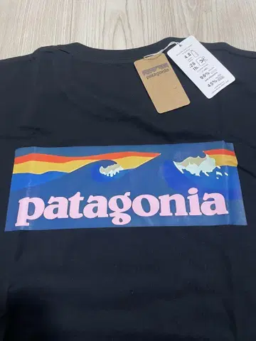 patagonia 그래픽 티셔츠 XL 블랙