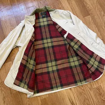 90s J.Crew 제이크루 헌팅 자켓 옷깃 절개  택