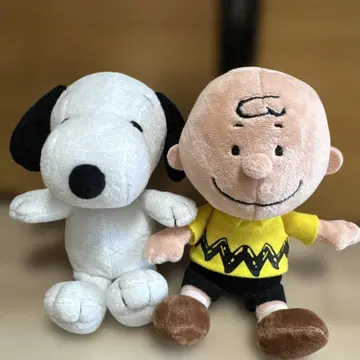 스누피와 찰리 브라운 봉제 인형 세트