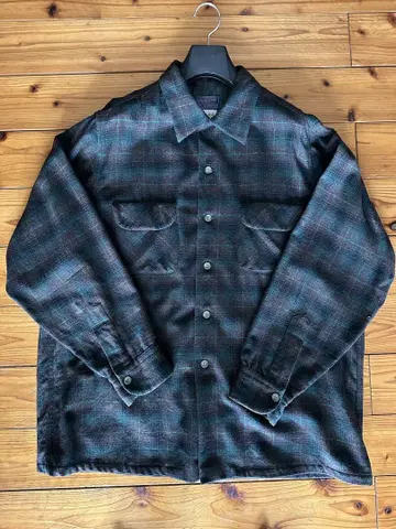 Pendleton 울 보드 셔츠 60년대 희귀한 빅 XL 사이즈