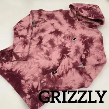 GRIZZLY 남성용 타이다이 염색 후드티 M #1897