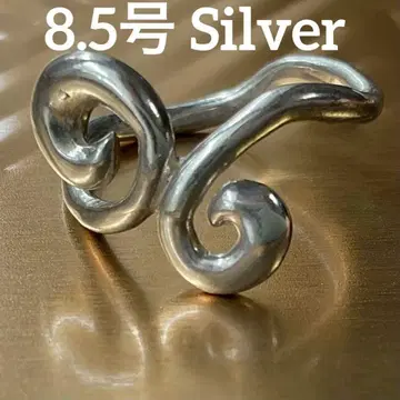 [ 8.5호 ] 실버 반지 SILVER 각인 핑키링 개성적