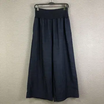 BEARDSLEY 속기모 허리 리브 데님 팬츠 L 네이비