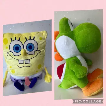 보브 스펀지+요시 봉제 인형 세트