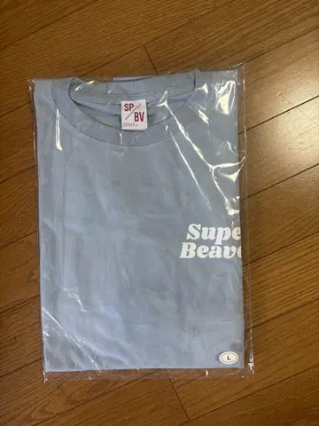 SUPER BEAVER 티셔츠 L 사이즈 라이트 블루