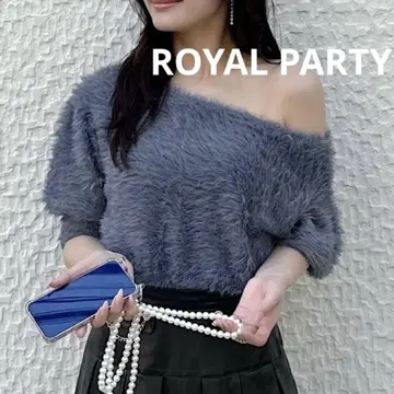 ROYAL PARTY 푹신푹신 라메 니트탑