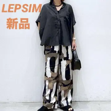 렙심 LEPSIM 이번 시즌 완판 사라키레 5부 소매 판초 차콜 그레이
