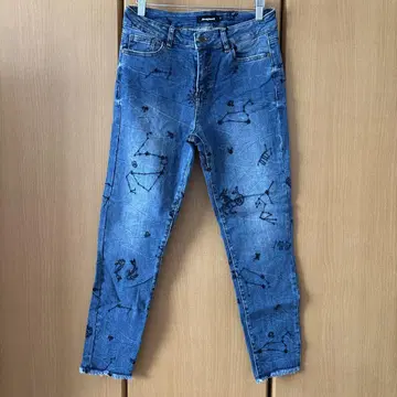 Desigual 별자리 프린트 데님 팬츠