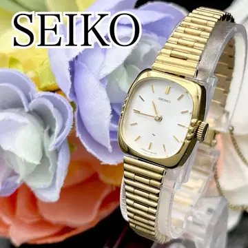작동 손목시계 SEIKO 세이코 수동 와인딩 골드 여성용 J49