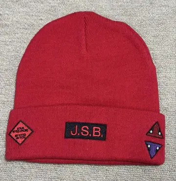J.S.B. 빨간색 니트 모자