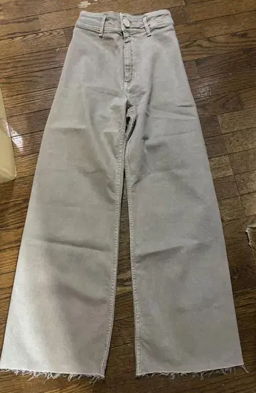 자라 와이드 데님 라이트 베이지 새상품