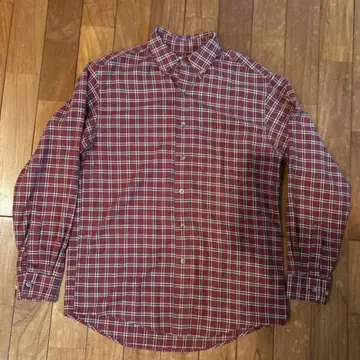 L.L.Bean 체크 무늬 긴팔 셔츠 S 남성용 M~L 상당