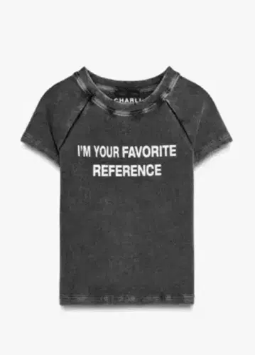 ZARA CHARLI XCX 워시 가공 티셔츠