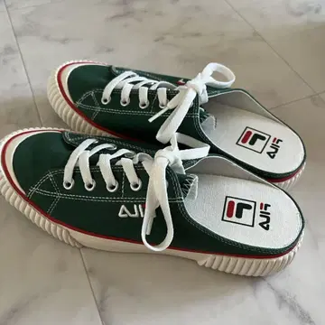 휠라 스니커즈 샌들 그린 24cm BUMPER MULE