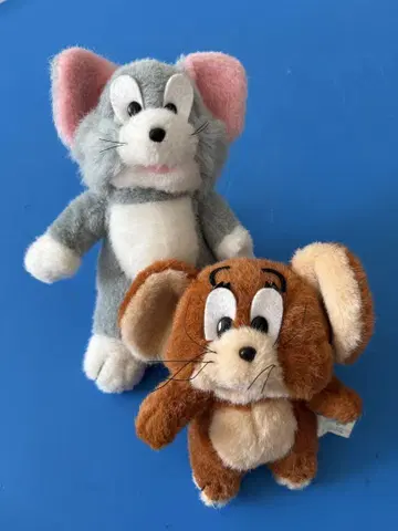 레트로 톰과 제리 봉제 인형 세트