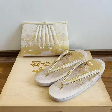 [미사용 새상품] 예복용 조리 백 세트 결혼식 검정색 토메소데 포멀