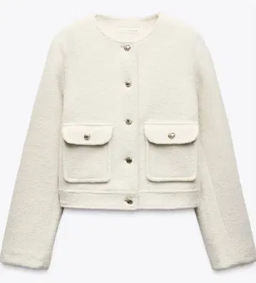 ZARA 부클레 가디건