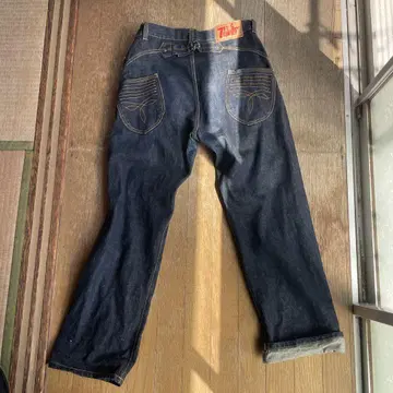 7FT COWBOY 다크 블루 데님 팬츠