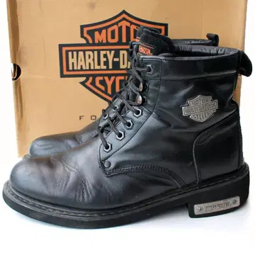 Harley-Davidson 바이커 부츠 블랙 큰 사이즈 레이스업