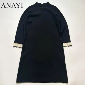 [새상품급] ANAYI 울 스무스 소매 프릴 원피스 펄 2023