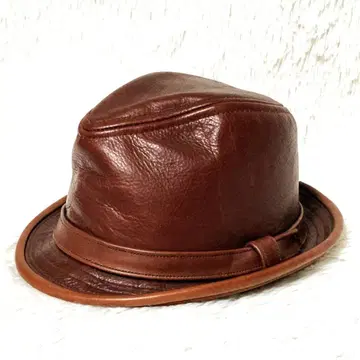 NEW YORK HAT VINTAGE LEATHER FEDORA HAT