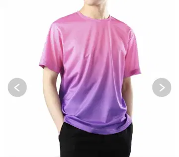 CEEN 그라데이션 T셔츠 2XL 남성용 반팔