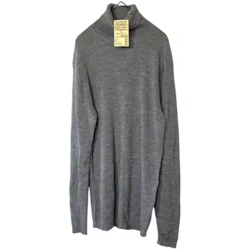 새상품 무인양품 MUJI 남성용 워셔블 터틀넥 스웨터 L 그레이