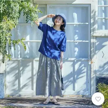 나카가와 마사시치 상점 린넨 T셔츠 [화이트]
