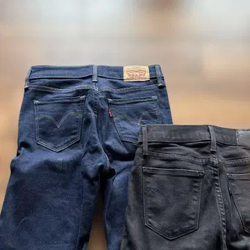 Levi's 부츠컷 데님 2색 세트, 통학에도 사용 가능