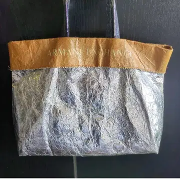ARMANI EXCHANGE 실버 토트백