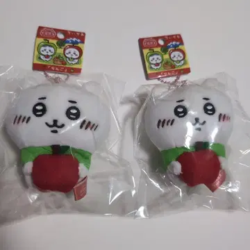 치이카와 (먼작귀) 사과 봉제 인형 키체인