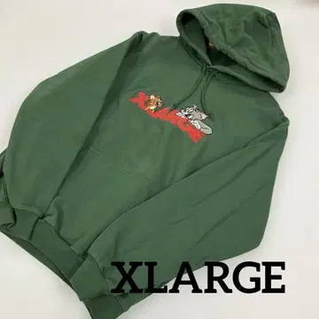 XLARGE 톰과 제리 자수 디자인 후드티 L #1909