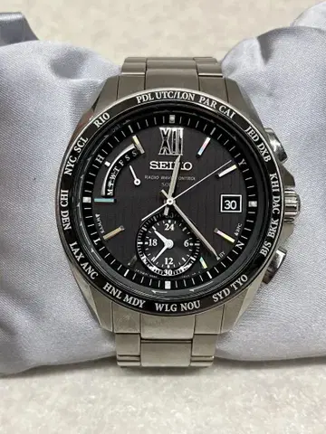 SEIKO 브라이츠 월드 타임 8B54-0AW0 솔라 전파