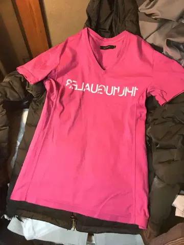 1piu1uguale3 MIRROR LOGO CS PNK