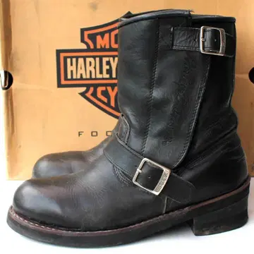 Harley-Davidson 엔지니어 부츠 스틸토 벨크로 테이프