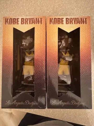Kobe Bryant 보블헤드 2체 세트 다저스 콜라보