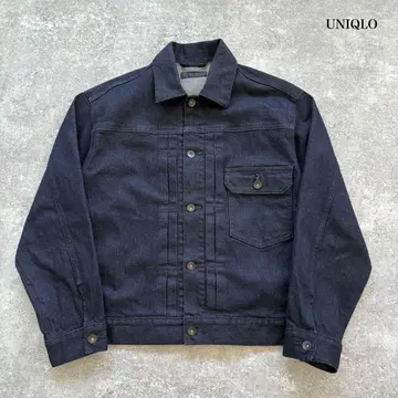 [ UNIQLO ] 유니클로 1st 데님 재킷 G- 스트레치 다크 네이비