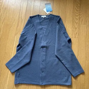 KAITEKI D 블루 V넥 가디건 XL