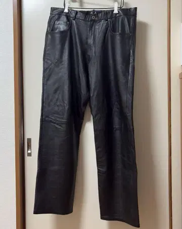 구제 G.J 블랙 가죽 팬츠 38인치
