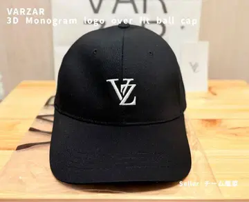 [새상품급] VARZAR 바자르 캡 3D 모노그램 로고 블랙
