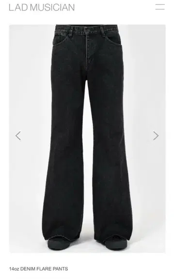 LAD MUSICIAN 14oz DENIM FLARE PANTS