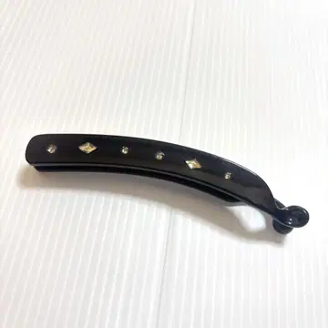 콤플렉스비즈 스톤 블랙 바나나 헤어 클립