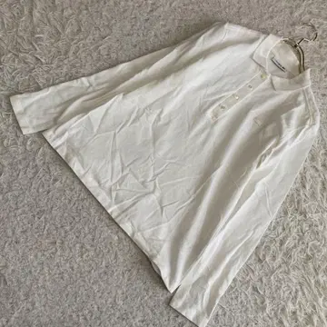 [ 고품질 ] LACOSTE 피케 셔츠 아이보리 38 원포인트 롱T