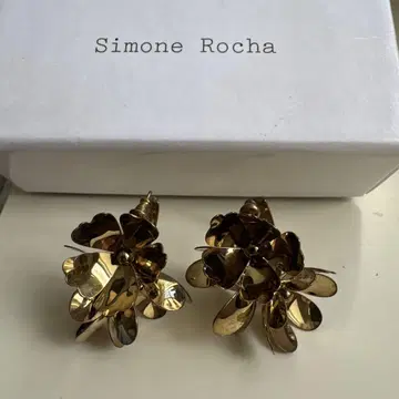 Simone Rocha 플라워 모티브 골드 귀걸이