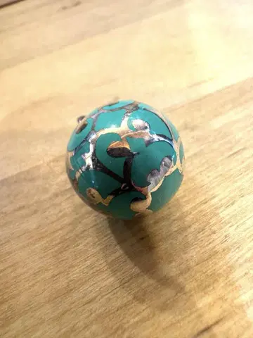 미사용 새상품 가믈란볼 터콰이즈색 펜던트 약 2cm
