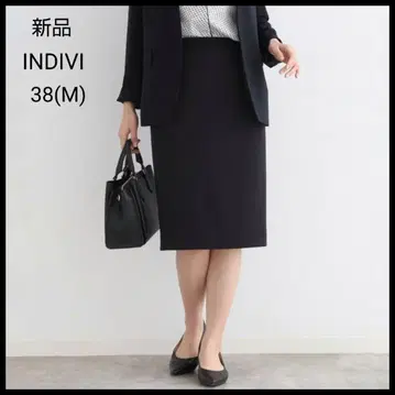 [새상품] INDIVI 수트 스커트 스트레치 세레모니 시치고산 네이비